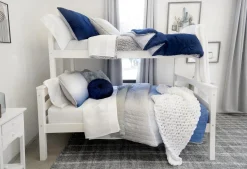 Crinkle Ombre Oversized Quilt 3 Piece Set