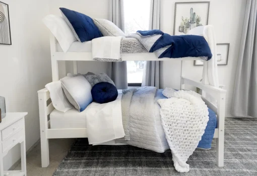 Crinkle Ombre Oversized Quilt 3 Piece Set