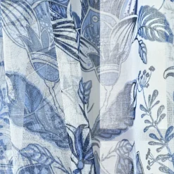 Cynthia Jacobean Sheer Window Curtain Panel Set