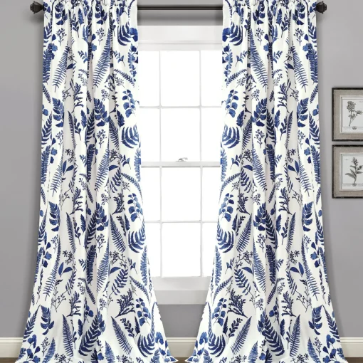 Devonia All Over Light Filtering Window Curtain Panel Set