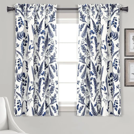 Devonia All Over Light Filtering Window Curtain Panel Set