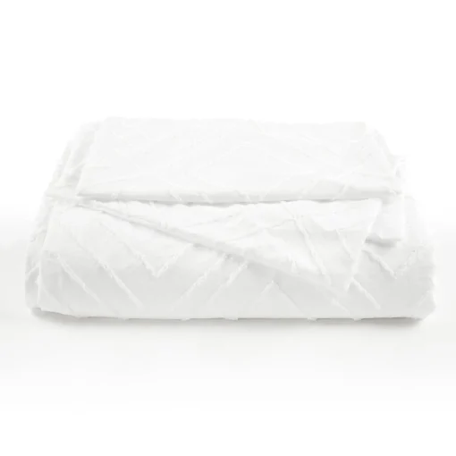 Diamond Clip Jacquard Duvet Cover 3 Piece Set