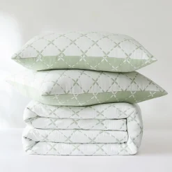 Diamond Leaf Jacquard Reversible Matelasse Coverlet Set