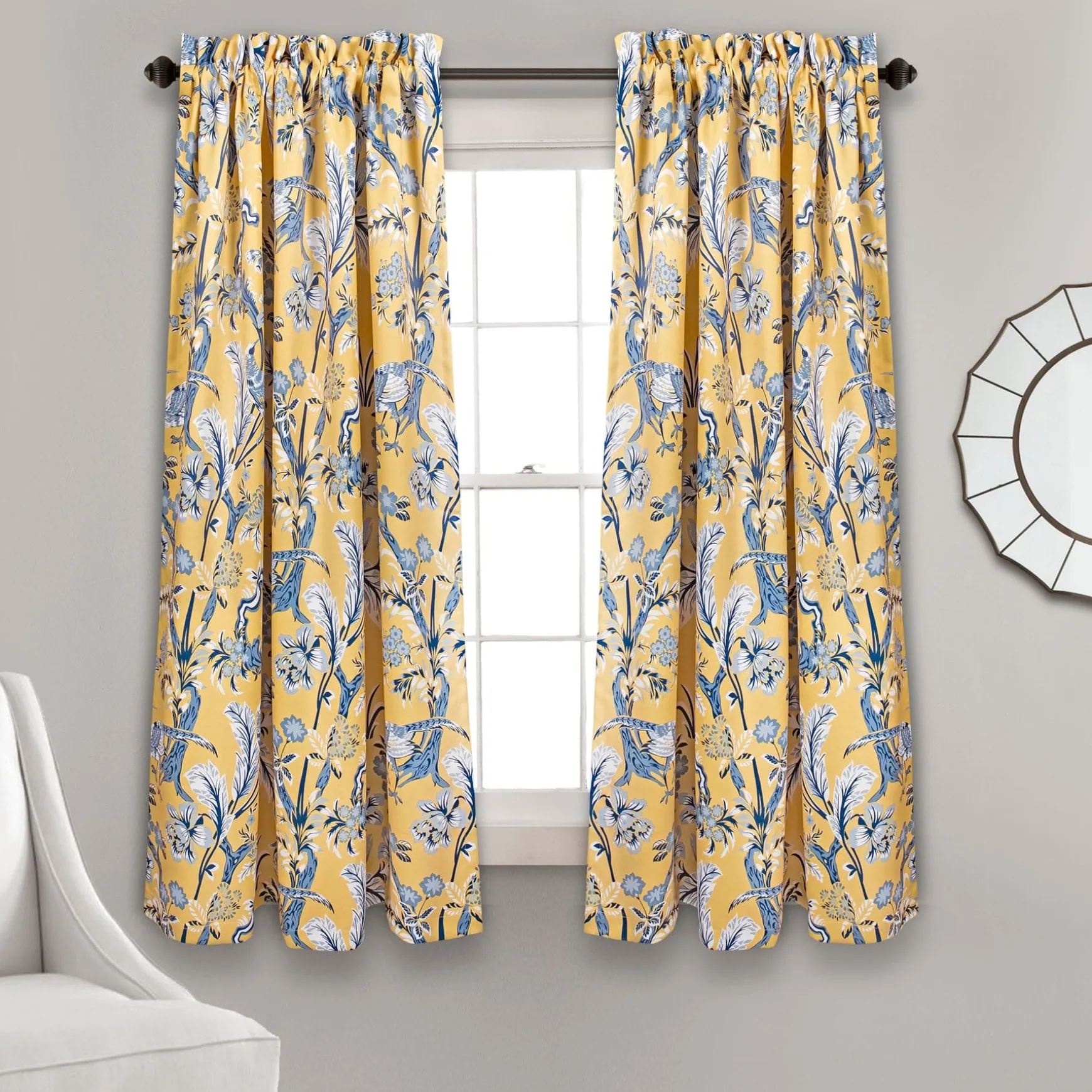 Dolores Light Filtering Window Curtain Set