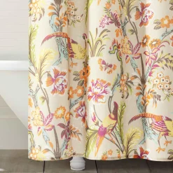 Dolores Linen Textured Shower Curtain