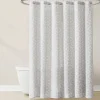 Doreen Delicate Floral Linen Textured Shower Curtain