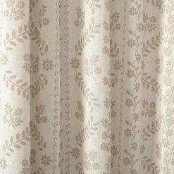 Doreen Delicate Floral Window Curtain Panel Set