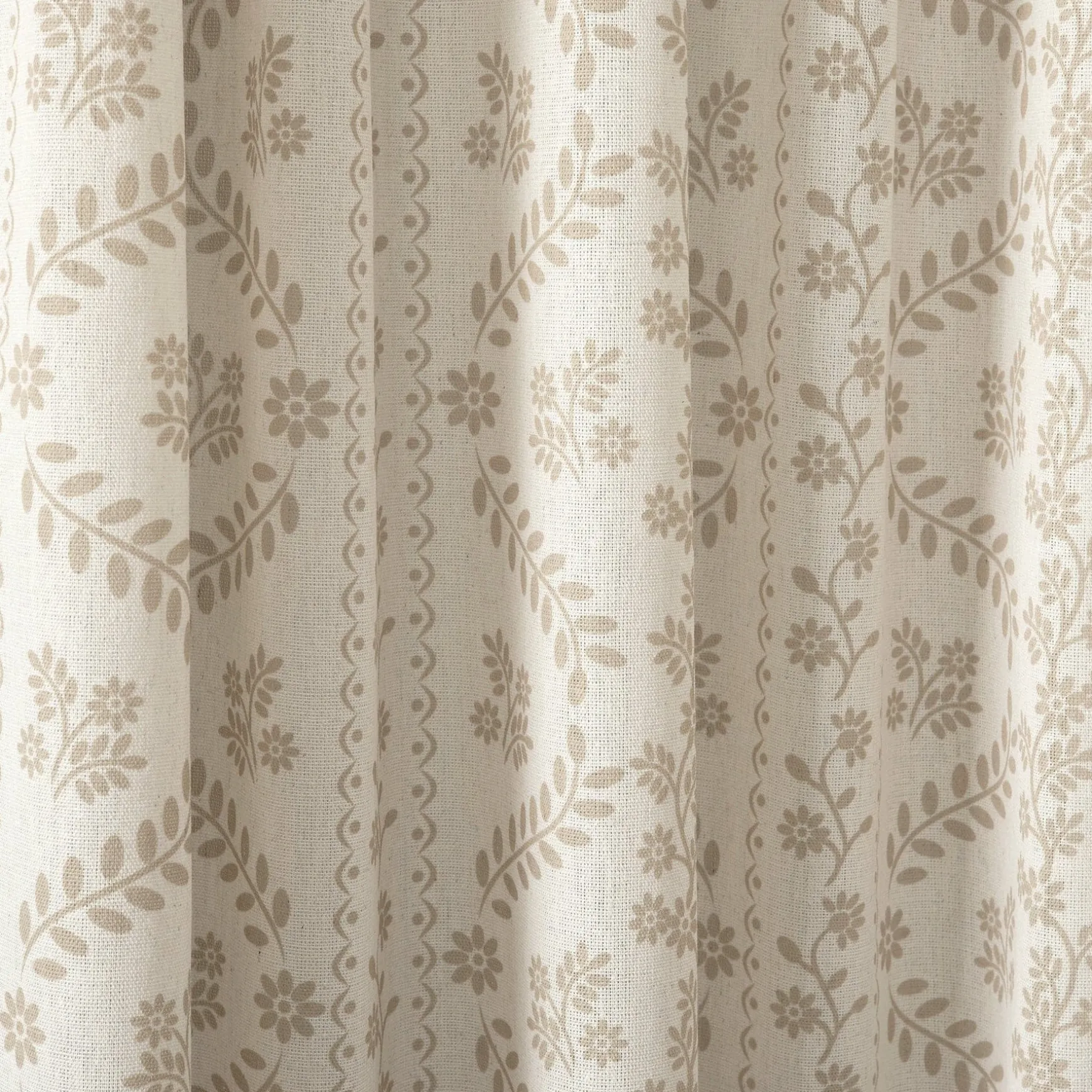 Doreen Delicate Floral Window Curtain Panel Set