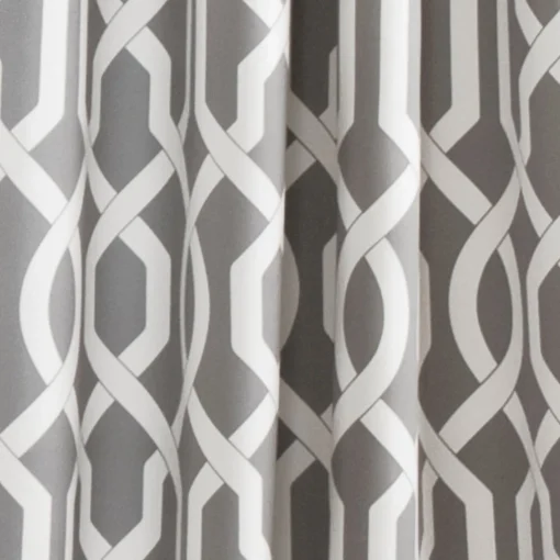 Edward Trellis Light Filtering Window Curtain Panel Set