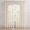 Emily Leaves Embroidered Window Curtain Panels