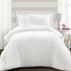 Emma Faux Fur Comforter Set