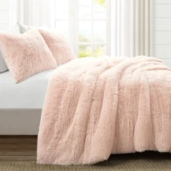 Emma Faux Fur Comforter Set