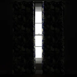 Farmhouse Bird And Flower Insulated Grommet Blackout Window Curtain Panel Set