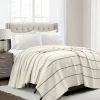 Farmhouse Boho Stripe Woven Tassel Yarn Dyed Cotton Blend Blanket/Coverlet