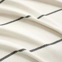 Farmhouse Boho Stripe Woven Tassel Yarn Dyed Cotton Blend Blanket/Coverlet