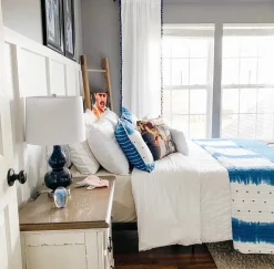 Farmhouse Seersucker 5 Piece Comforter Set