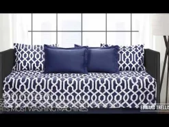 Farmhouse Stripe Cotton Daybed Cover 6 Piece Set