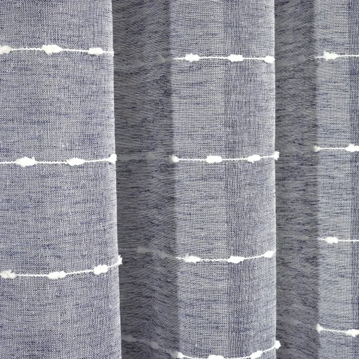 Farmhouse Textured Grommet Sheer Ultra Wide Window Curtain Panel