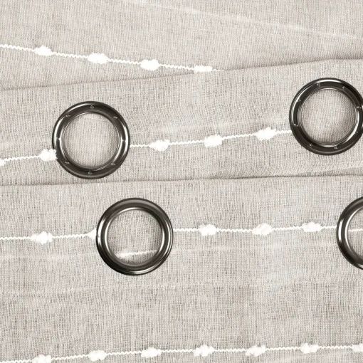 Farmhouse Textured Grommet Sheer Ultra Wide Window Curtain Panel