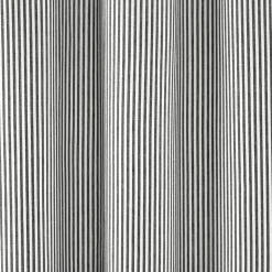 Farmhouse Vintage Stripe Yarn Dyed Recycled Cotton Blend Shower Curtain