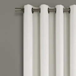 Faux Linen Absolute Blackout Window Curtain Panel