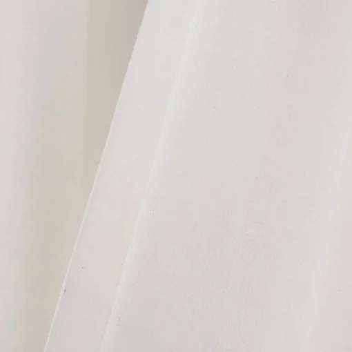 Faux Linen Grommet Color Block Window Curtain Panel