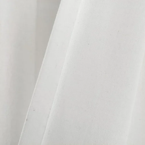 Faux Linen Grommet Color Block Window Curtain Panel