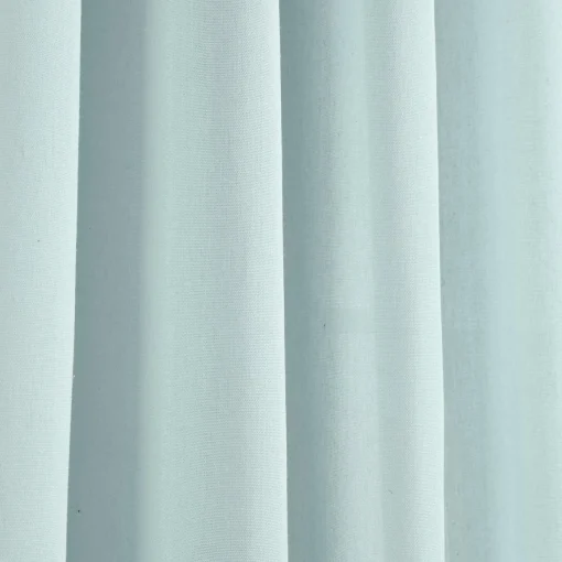Faux Linen Grommet Window Curtain Panel Set