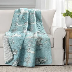 French Country Toile Throw