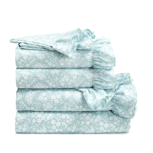 Garden Of Flowers Ruffle Sheet Set