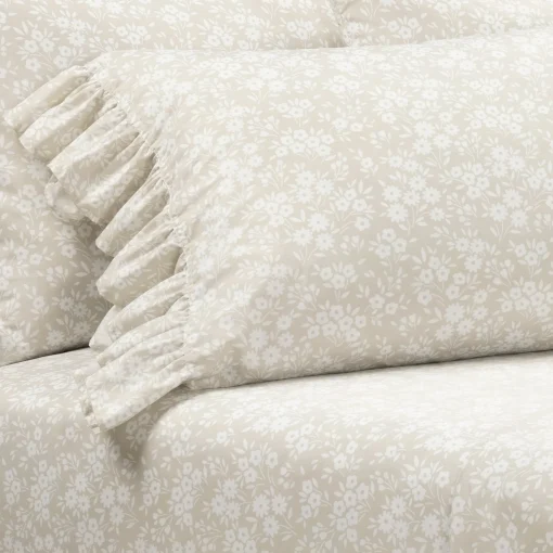 Garden Of Flowers Ruffle Sheet Set