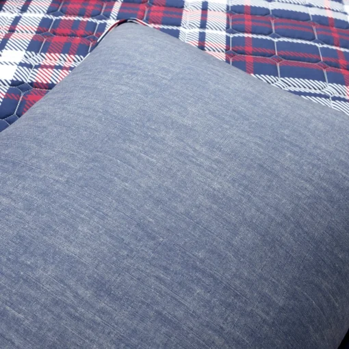Grayson Farmhouse Plaid Reversible Quilt Set
