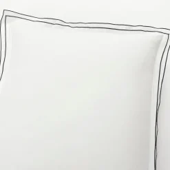 Hampton Double Flange Embroidered Contrast Edge Comforter Set