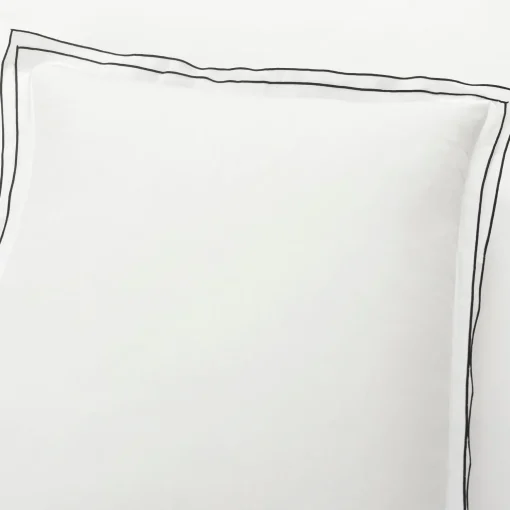 Hampton Double Flange Embroidered Contrast Edge Comforter Set