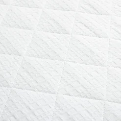 Haniya Solid Waffle Woven Cotton Textured Quilt Set