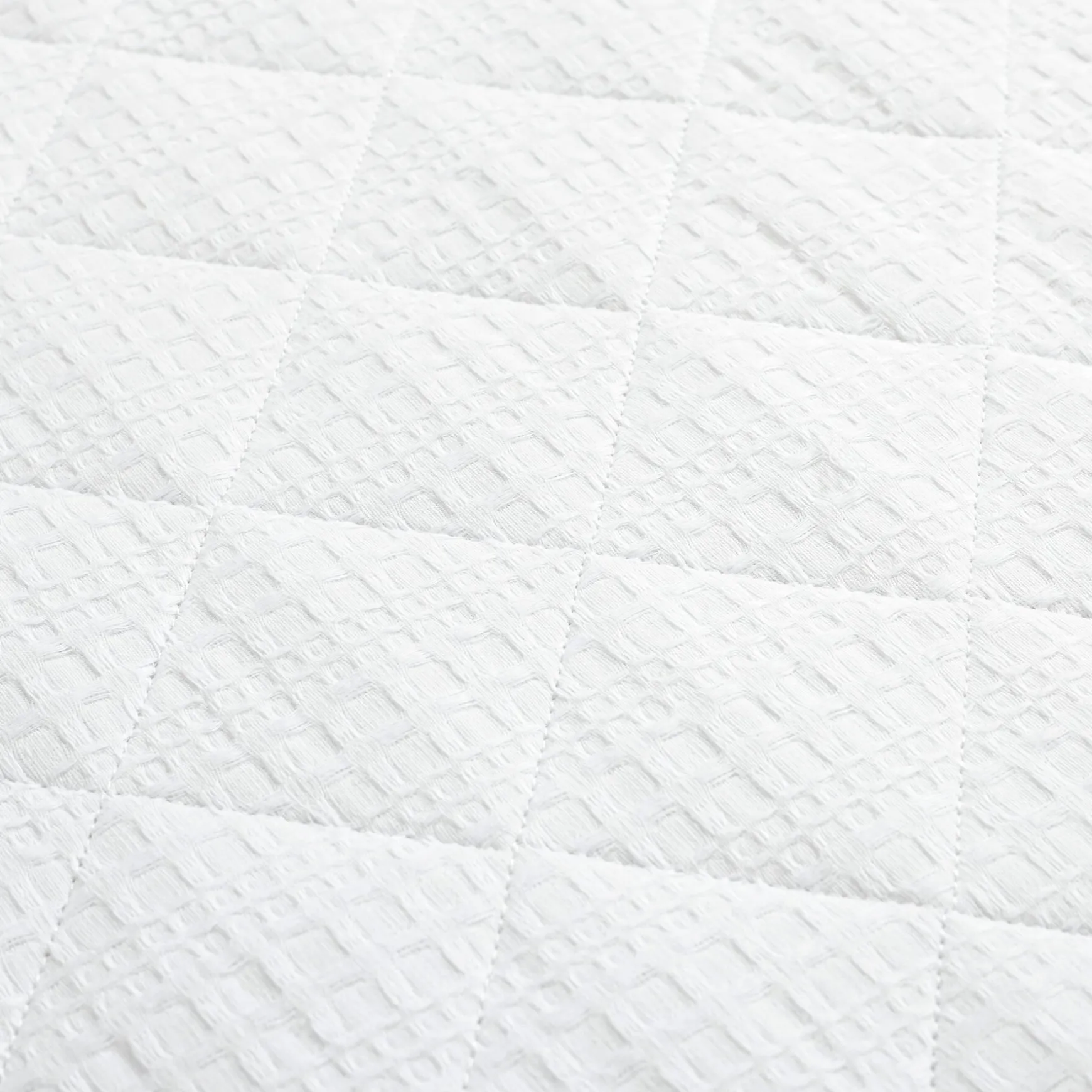 Haniya Solid Waffle Woven Cotton Textured Quilt Set