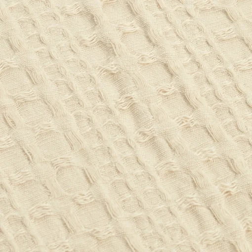 Haniya Solid Waffle Woven Cotton Textured Duvet Cover Set