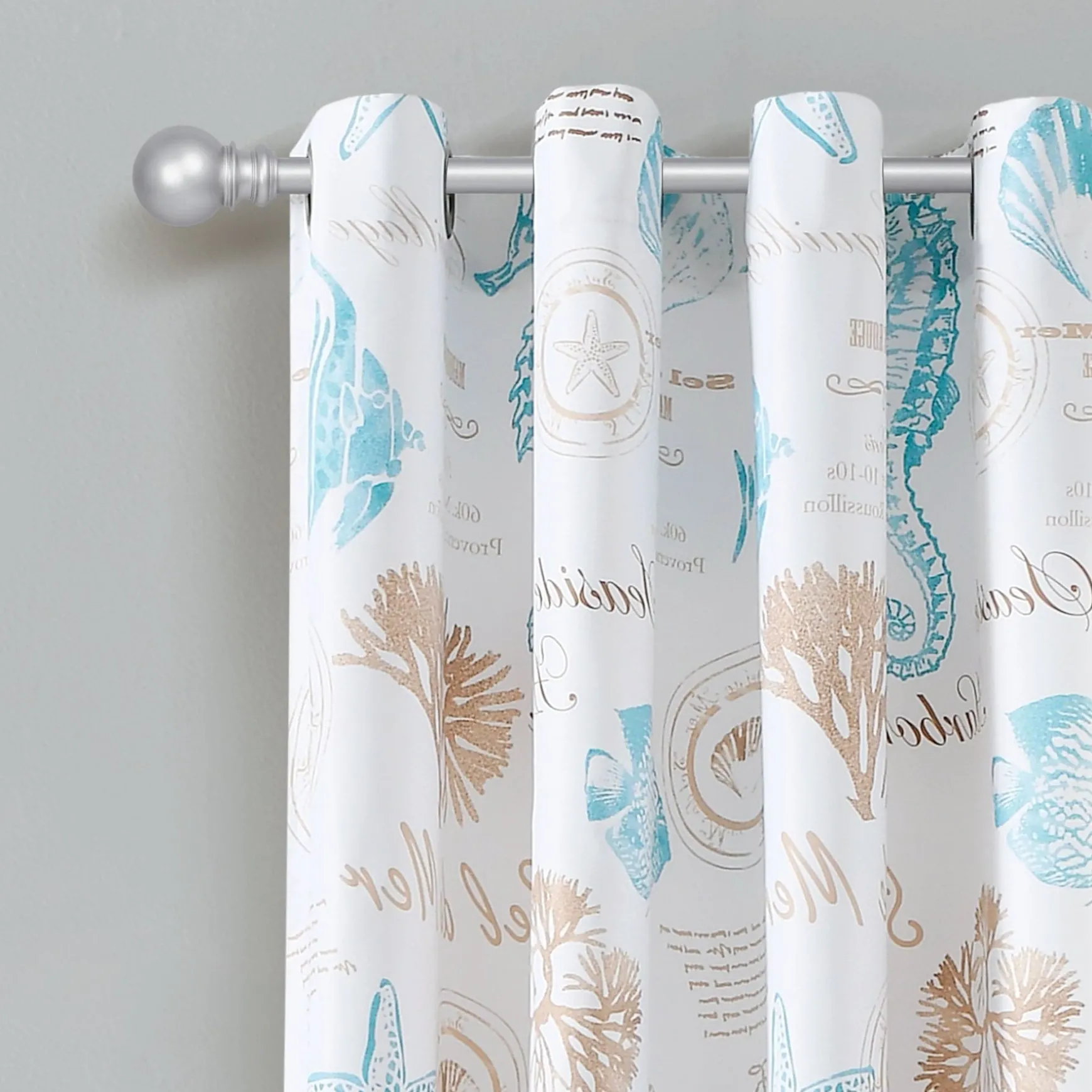 Harbor Life Light Filtering Window Curtain Panel Set