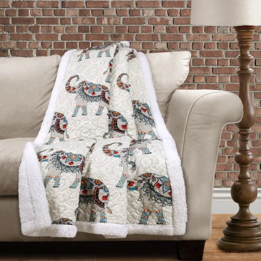 Hati Elephants Throw Sherpa