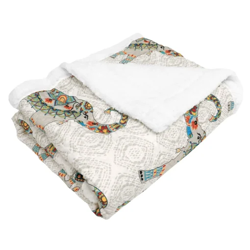 Hati Elephants Throw Sherpa