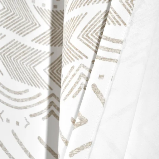 Hygge Geo Light Filtering Window Curtain Panel Set