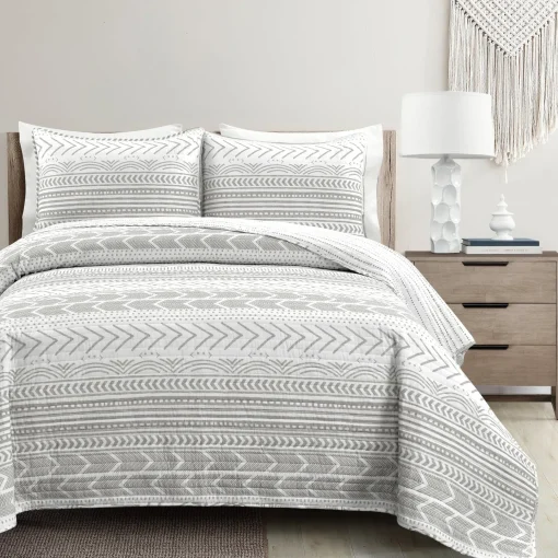 Hygge Geo Quilt 3 Piece Set
