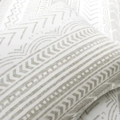 Hygge Geo Reversible Cotton Duvet Cover 3 Piece Set