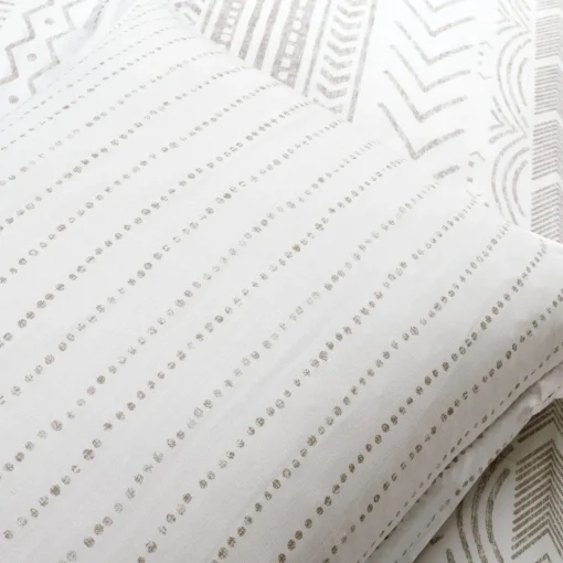 Hygge Geo Reversible Cotton Duvet Cover 3 Piece Set