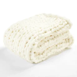Hygge Ultra Soft Chenille Chunky Knit Throw