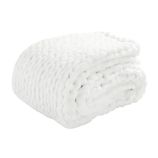 Hygge Ultra Soft Chenille Chunky Knit Throw