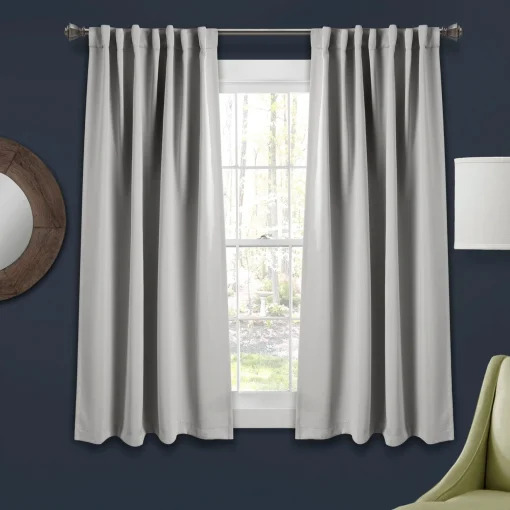 Insulated Back Tab Blackout Curtain Panel Set