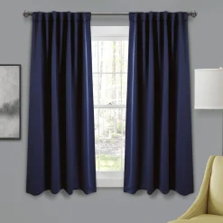Insulated Back Tab Blackout Curtain Panel Set