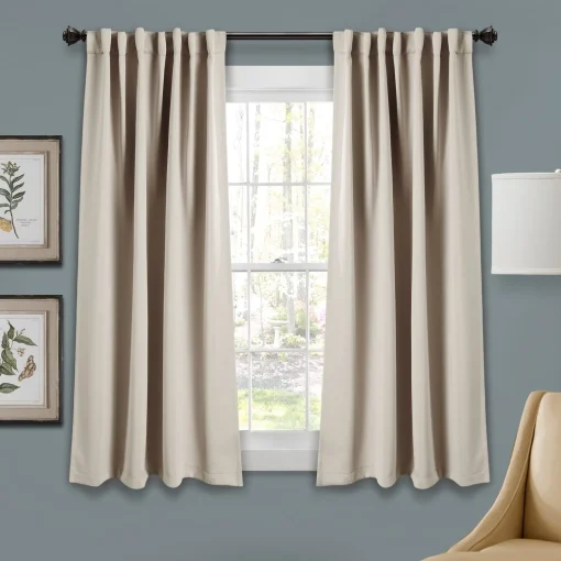Insulated Back Tab Blackout Curtain Panel Set