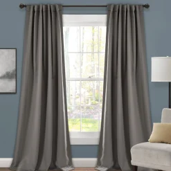 Insulated Back Tab Blackout Curtain Panel Set